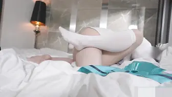 cosplay角色砂狼白子 当她慢慢靠近，你能感受到她身上散发的野性气息让你欲火焚身
