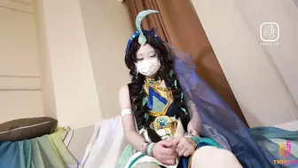 [糖心Vlog] 朵莉亚的歌声召唤 白丝足交侍奉骚穴被射满精液 - 嫩小兔