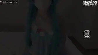 [糖心Vlog]【王者荣耀】可爱奈奈cos朵利亚 化身女主播被色魔邻居强插内射 - 小欣奈
